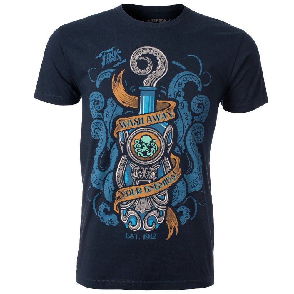 New! BioShock Infinite Undertow Vigor Gamer T-Shirt